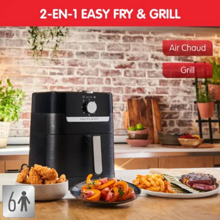 FRITEUSE MOULINEX EZ501810 EASY FRY - GRILL MECANIQUE - NOIR | AC SPACE ...